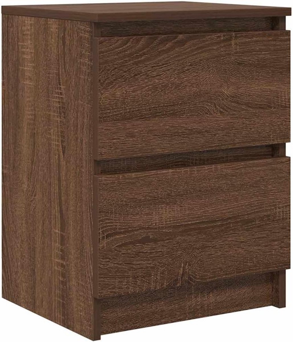 Tv-meubel - Hifi-meubel Dressoir - Woonkamer Opbergen - Veel Opbergruimte - 40x35x54 cm - Bruin Eiken