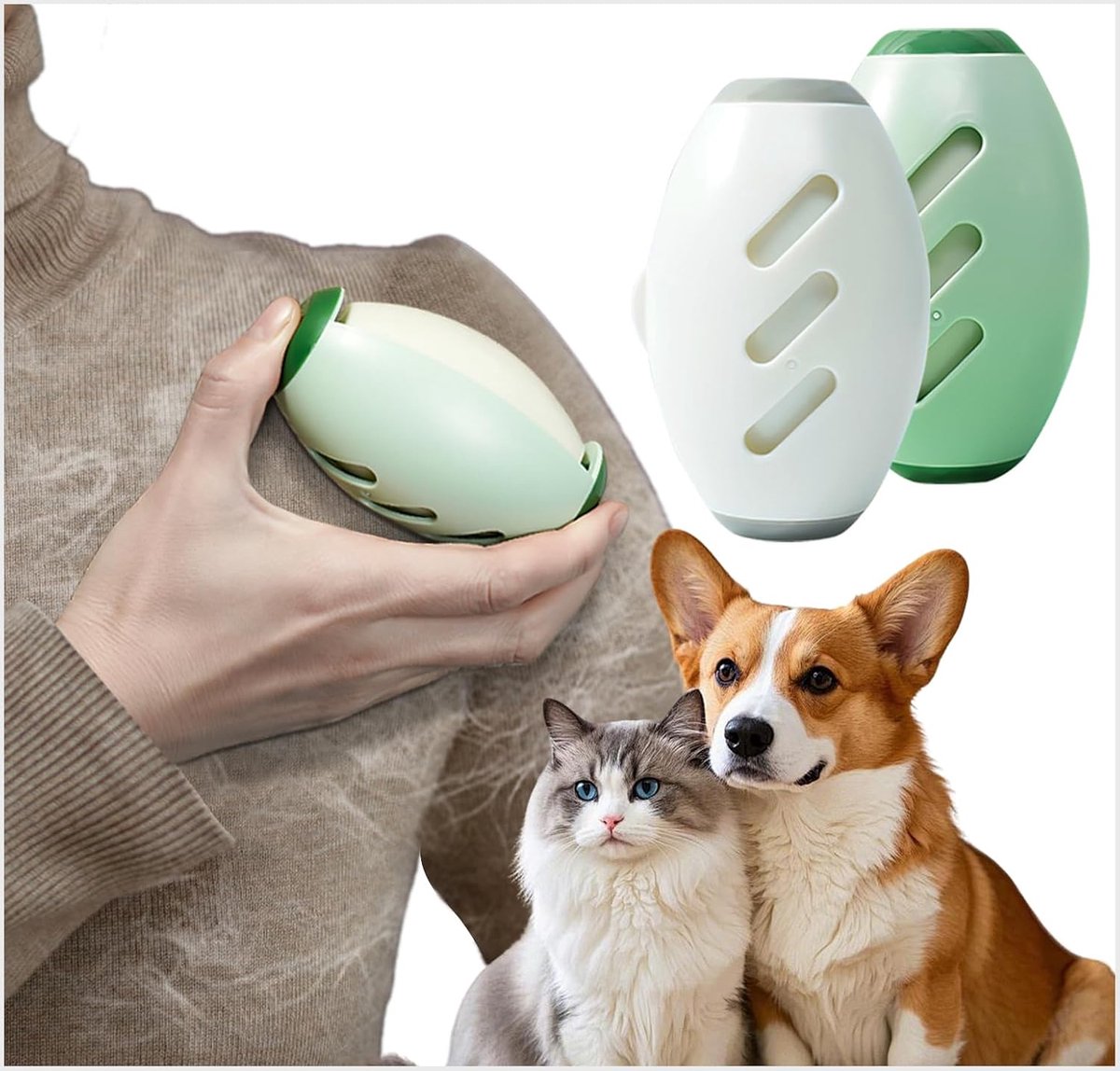 Herbruikbare Pluisrollen - Lint Roller Set - Kleding Reinigen - Wasbaar & Draagbaar - 2 Stuks