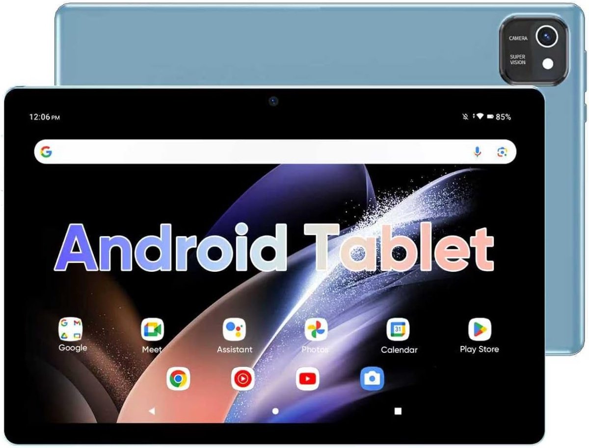 10-inch Tablet - Android Tablet - Dagelijks Gebruik - Uitbreidbaar Geheugen - 10.1 Inch Scherm - Blauw