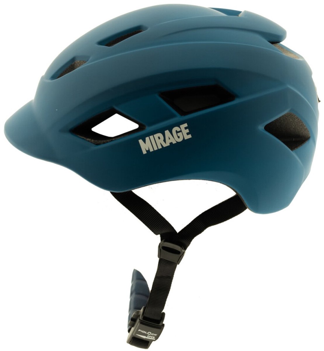 Mirage City/E-bike helm 55-58cm - Fidlock - LED - mat blauw - fietshelm