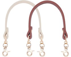 Tasriem - Handvatriem - Schouderriem - Korte tasriem - Smalle tasriem - Tasriem - PU-leer - Tasaccessoires - Twee kleuren - 30 cm