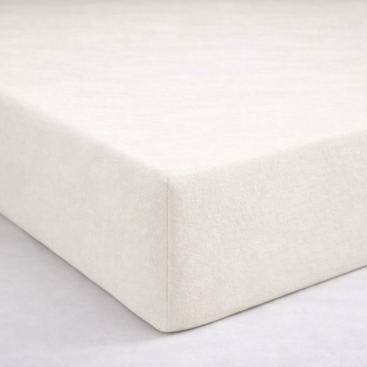 Sleeps Dubbel Jersey Hoeslaken Katoen Ivoor - 160 x 200 cm - Heerlijk Zacht - Strijkvrij -