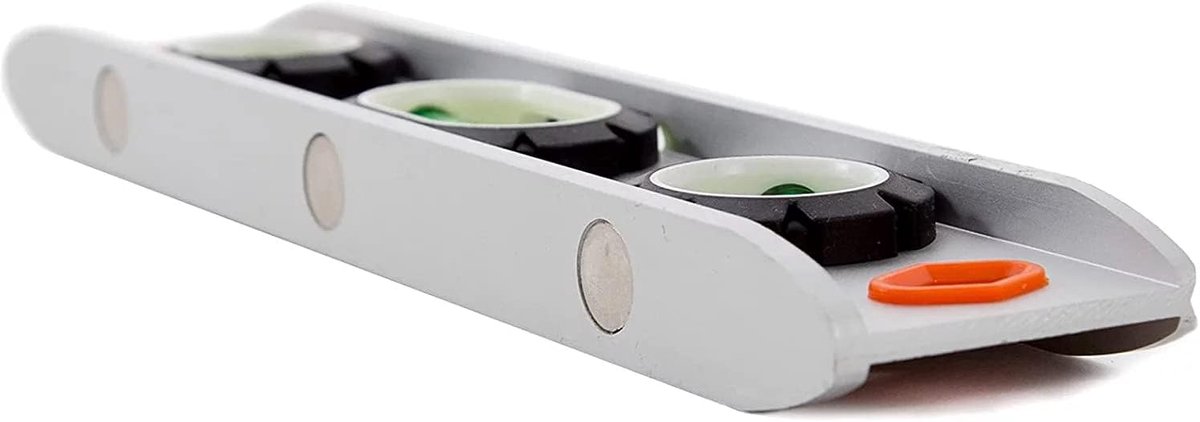 9 inch Waterpas Aluminium Kastmodel met 3 Sterke Magneten en 3 Libellen voor 0°/90°/45°