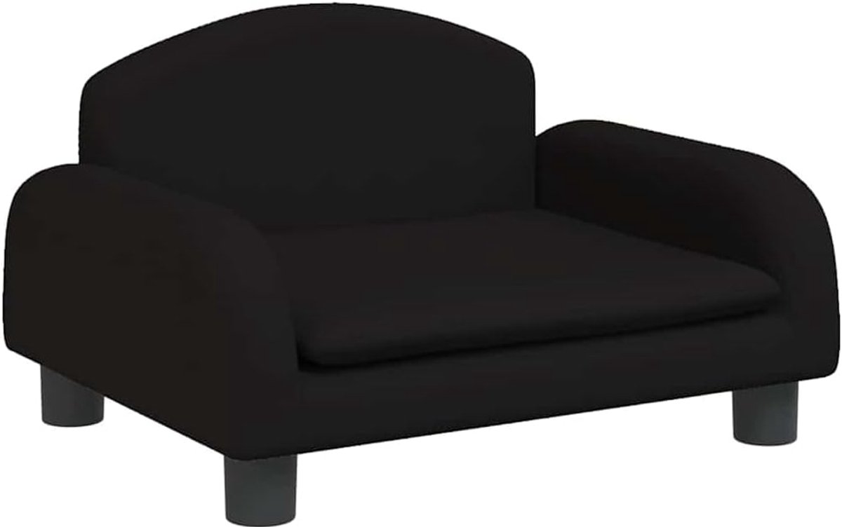 Zwarte Kinderbank van Stof - Compact en Comfortabel Zitmeubel