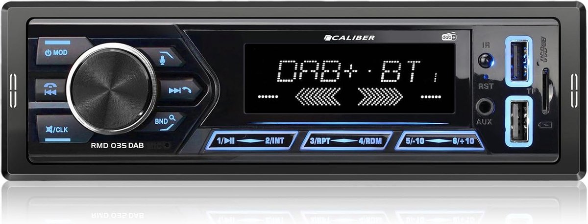 Autoradio - Muziekspeler Auto - Veilig Bellen - DAB+ Ontvangst - 1 DIN