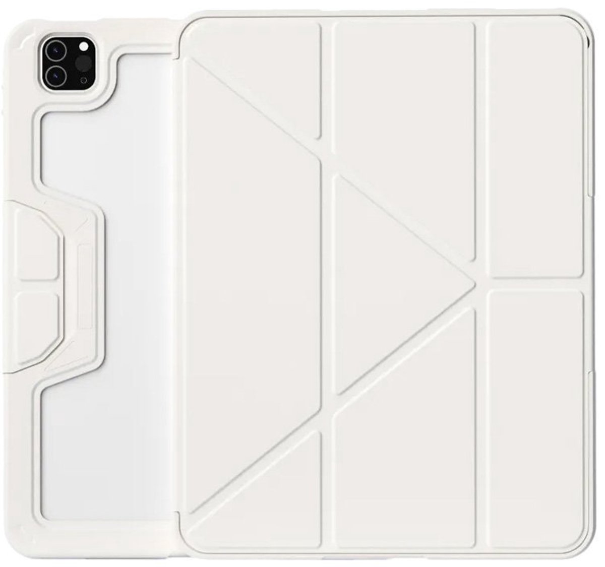 Mobiq - Rugged Origami Bookcase geschikt voor iPad Pro 11 inch M5 (2025) - starlight