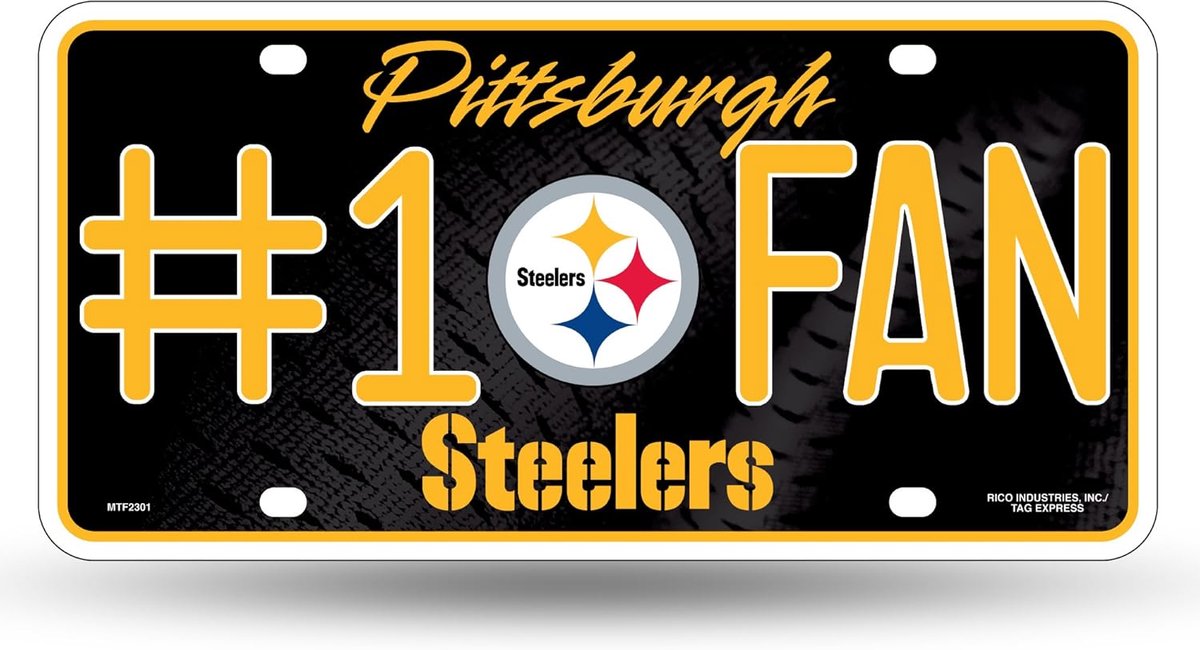 NFL #1 Ventilator Metaal Auto Tag - Officiële NFL Product