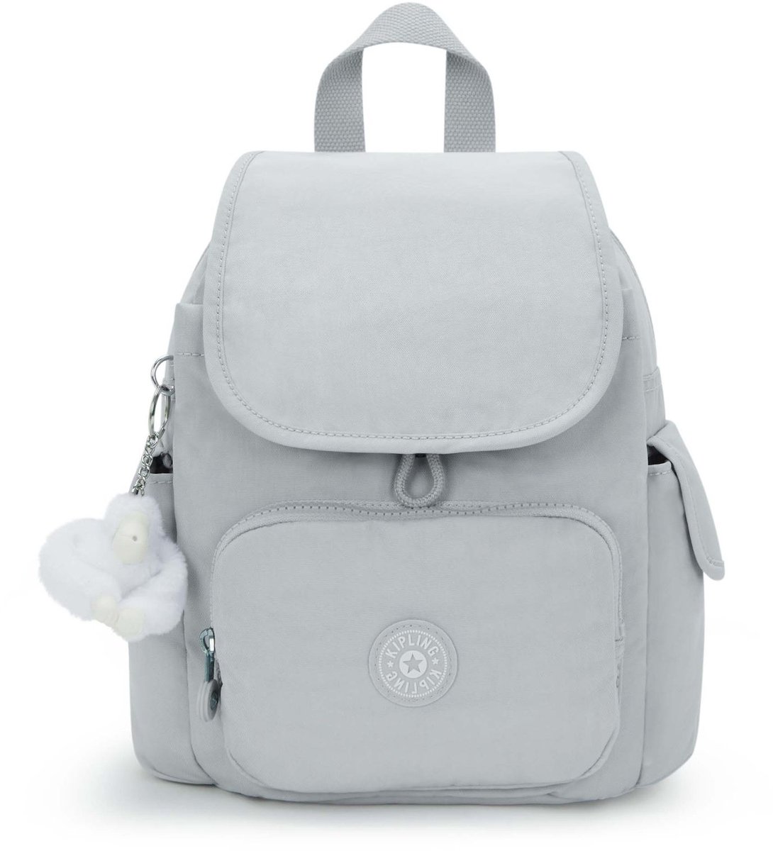 kipling vrijetijdsrugzak rugzak Basic City Pack Mini Backpack Easy Grey Lichtgrijs