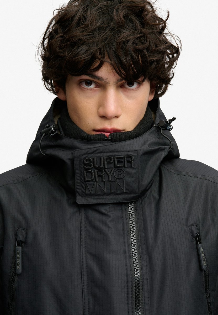 Superdry Hooded Arctic Windcheater Jas Heren Zwart