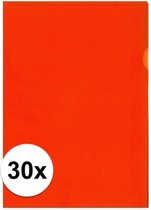 30x Insteekmap oranje A4 formaat 21 x 30 cm - Kantoorartikelen