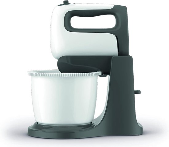 Zyrex® Mixer met mengkom - Mixer - Mixer met mengkom keukenmachine - Wit En Zwart - ‎28cm x 10cm x 32cm van Zyrex — afbeelding 4