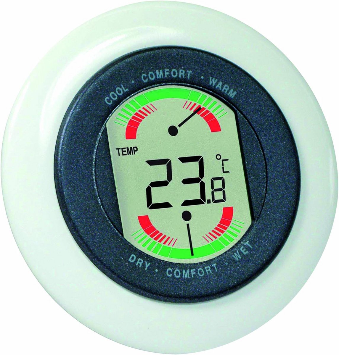 Weerstation met Binnen- en Buitentemperatuur, Luchtvochtigheid en Weersvoorspelling