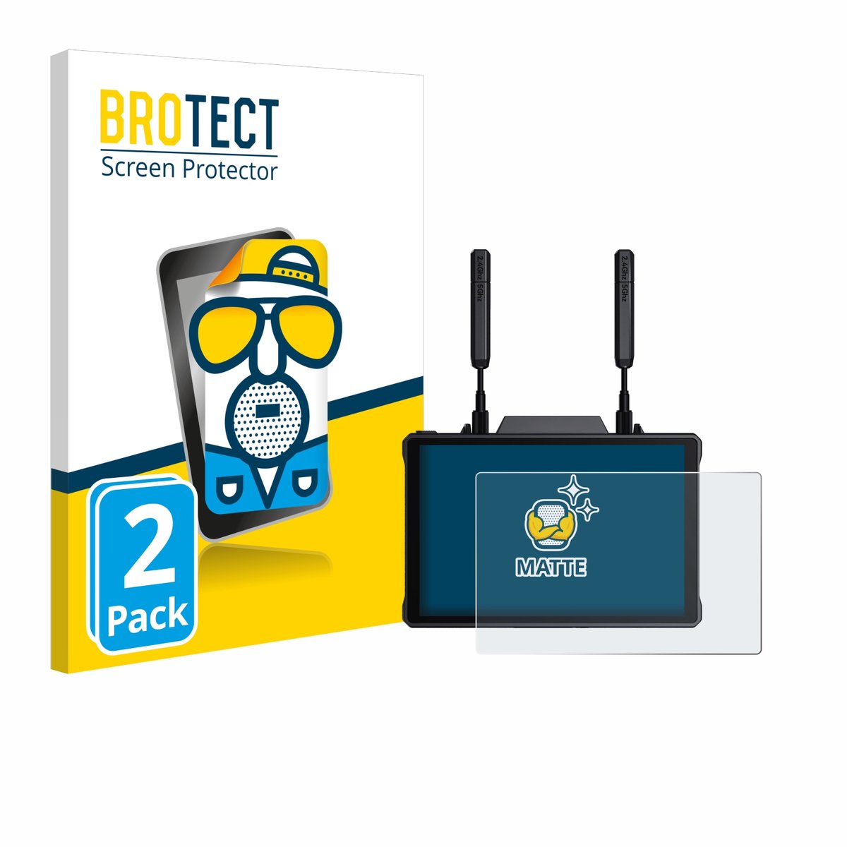 BROTECT - Screenprotector voor Hollyland Pyro 7 - Folie Beschermfolie matte 2 Stuks
