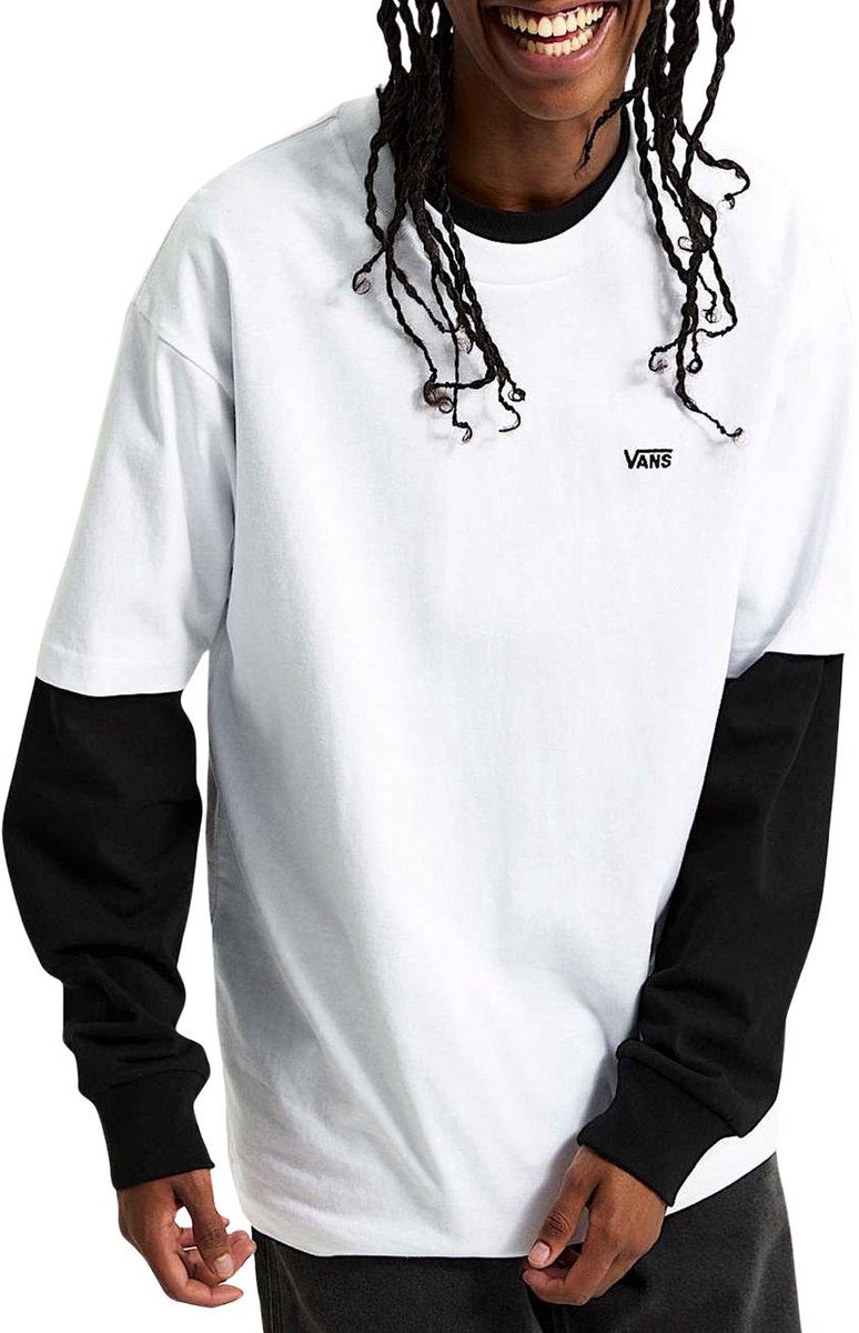 Vans Left Chest T-Shirt Heren Wit