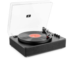 Platenspeler Bluetooth (in/uit) - Fenton RP162B - retro platenspeler met speakers (stereo) en mp3 speler - Zwart