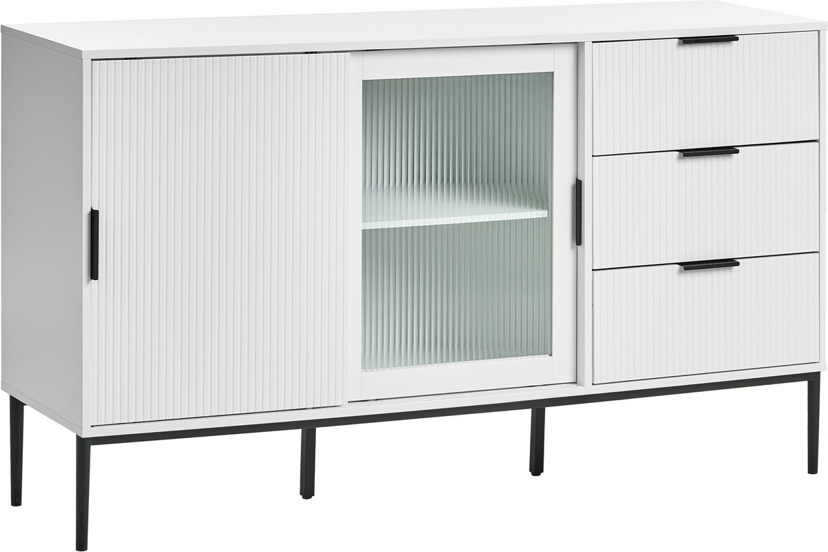 BELIANI LEDUC - 2-deurs dressoir - Wit - MDF
