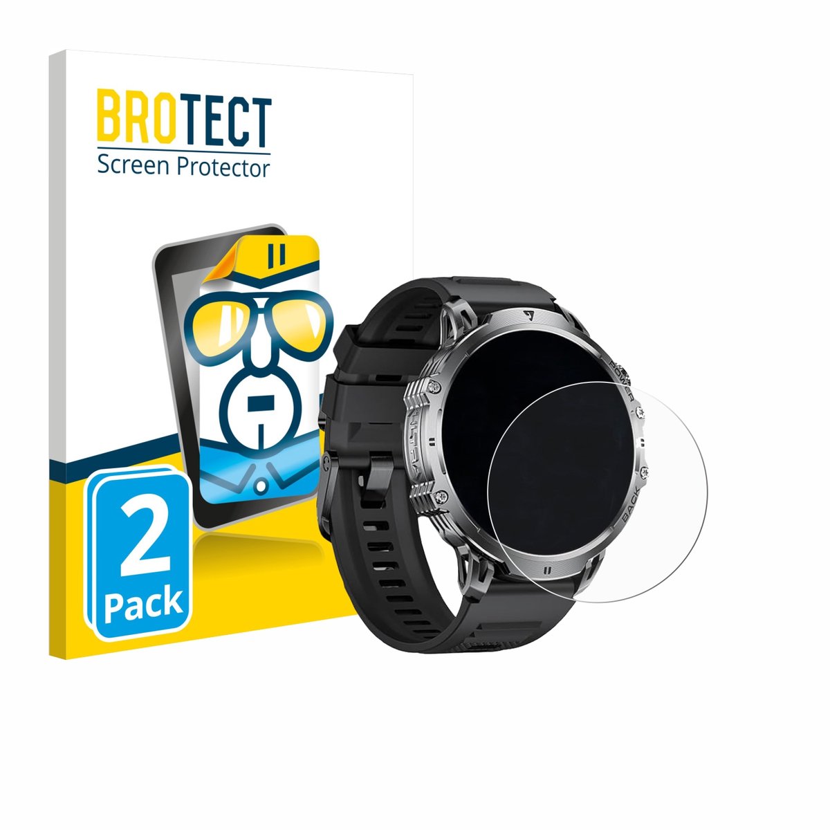 BROTECT - Screenprotector voor LIGE EF13 1.85" - Folie Beschermfolie transparant 2 Stuks