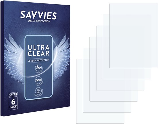 Savvies - Screenprotector voor Tolino Shine 3 - Folie Beschermfolie transparant (6 Stuks) van Savvies — afbeelding 3