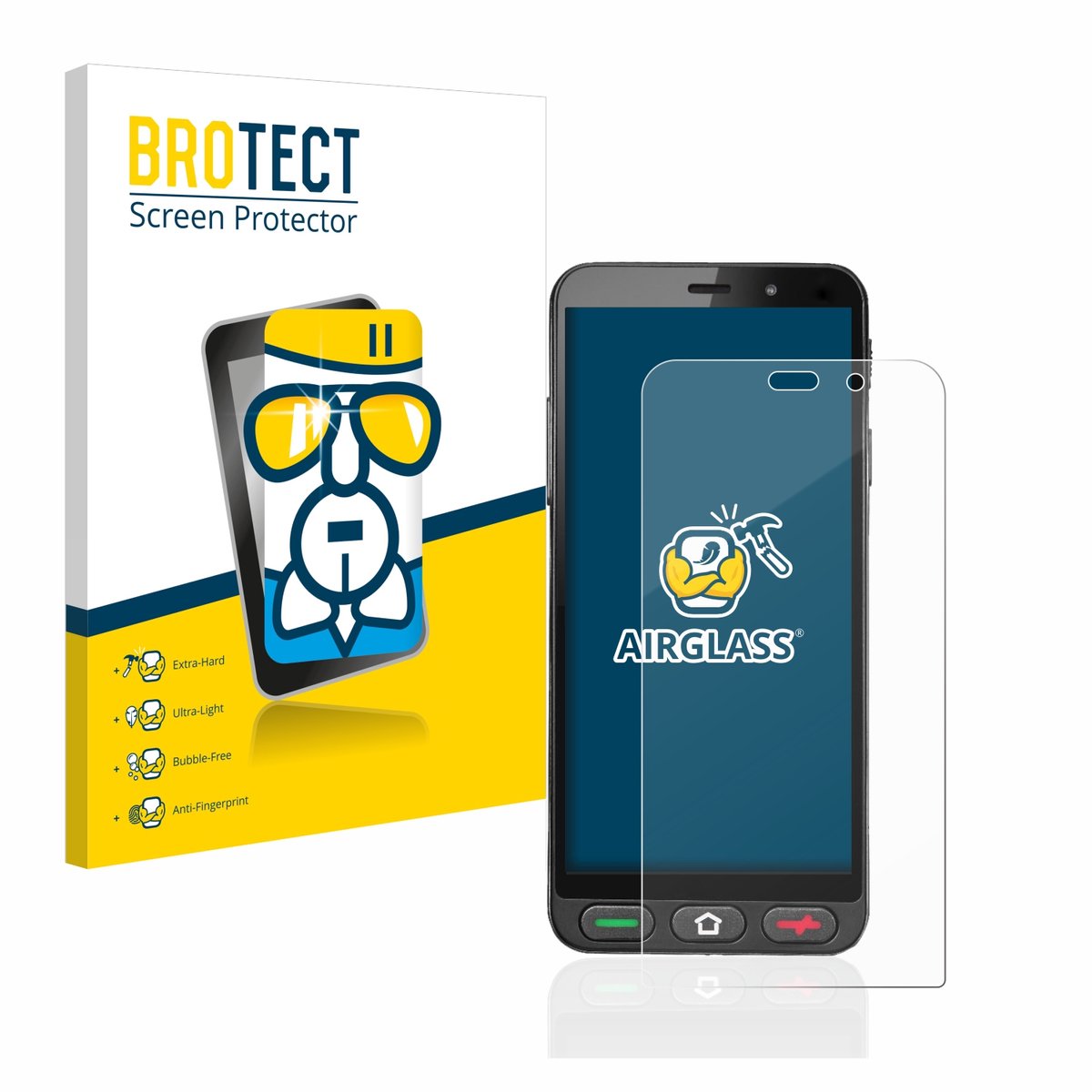Screenprotector voor Brondi Amico S Nero Beschermglas transparant