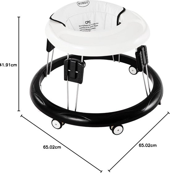 Inklapbare Loopstoel voor Baby's met Stille Anti-Kantelfunctie — afbeelding 3