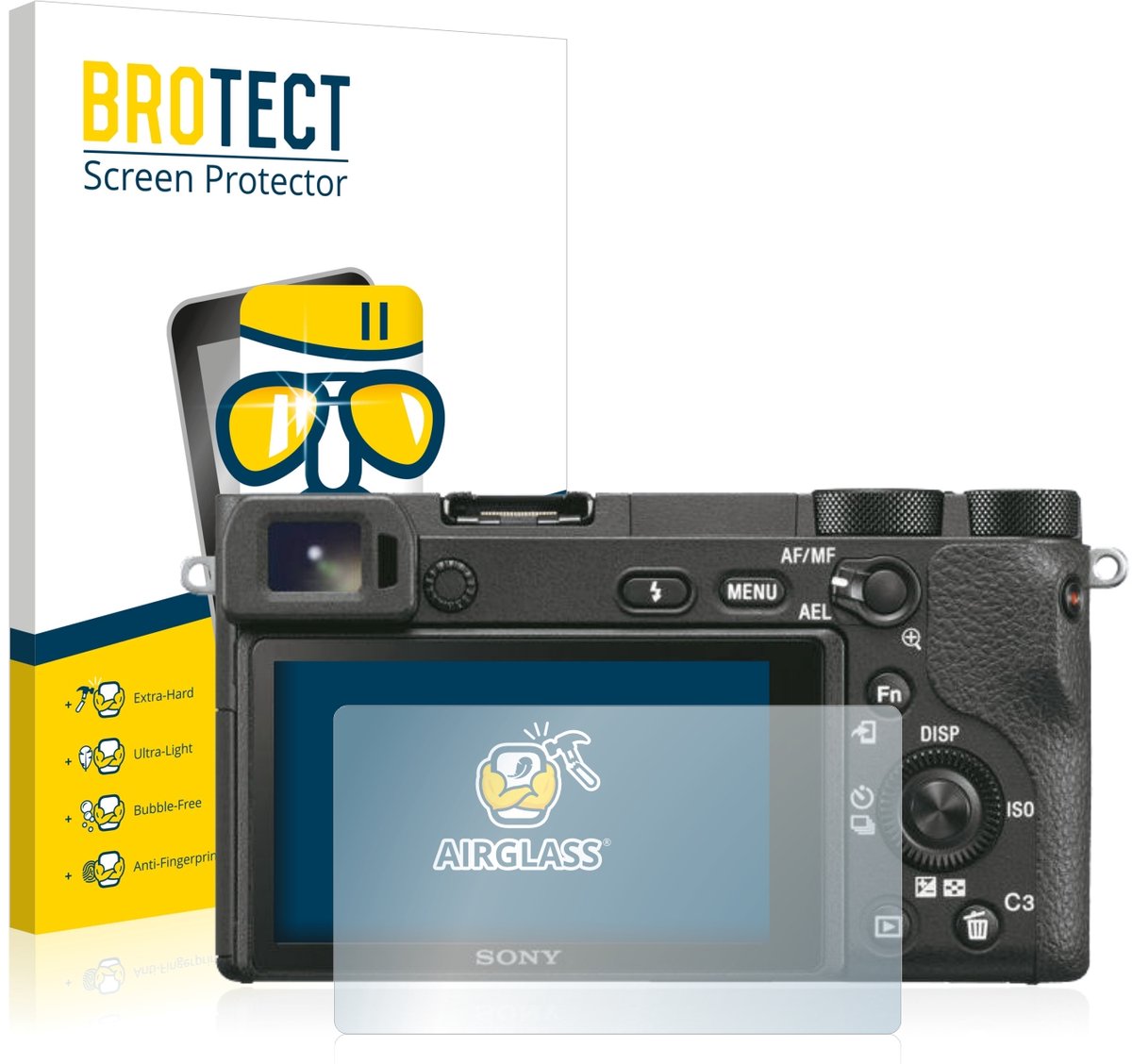 Screenprotector voor Sony Alpha 6500 Beschermglas transparant