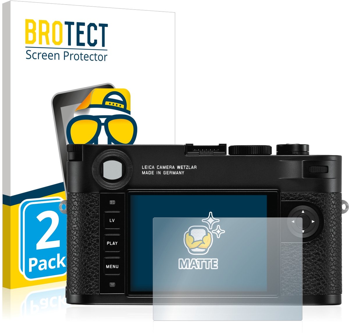 BROTECT - Screenprotector voor Leica M10 / M10-P / Q2 - Folie Beschermfolie matte 2 Stuks