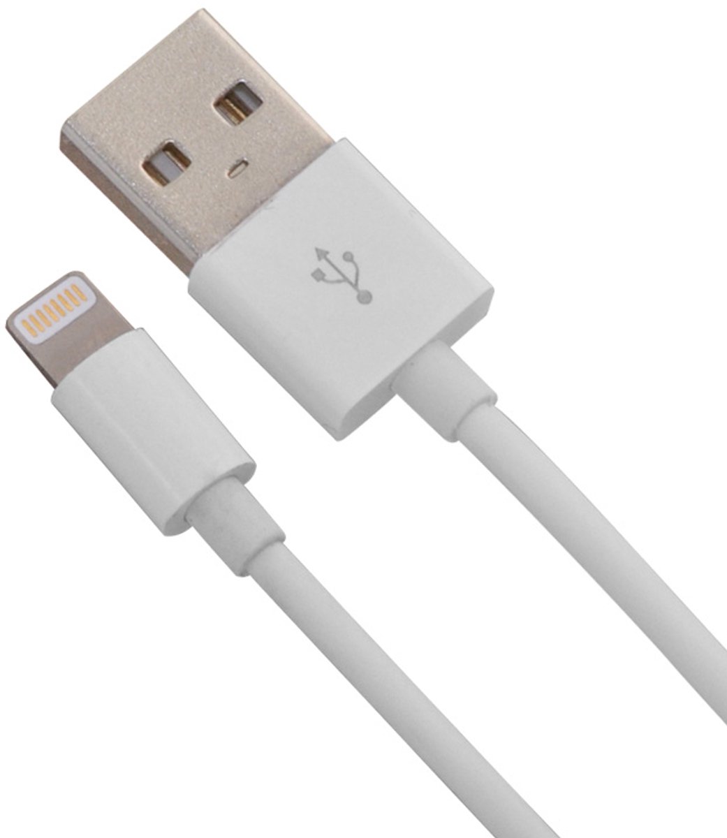 Image of 2x Lightning naar USB kabel - Oplaadkabel geschikt voor Apple Iphone / Ipad - Lader - Charging cable - Charger - 1m - Wit - Jonyx