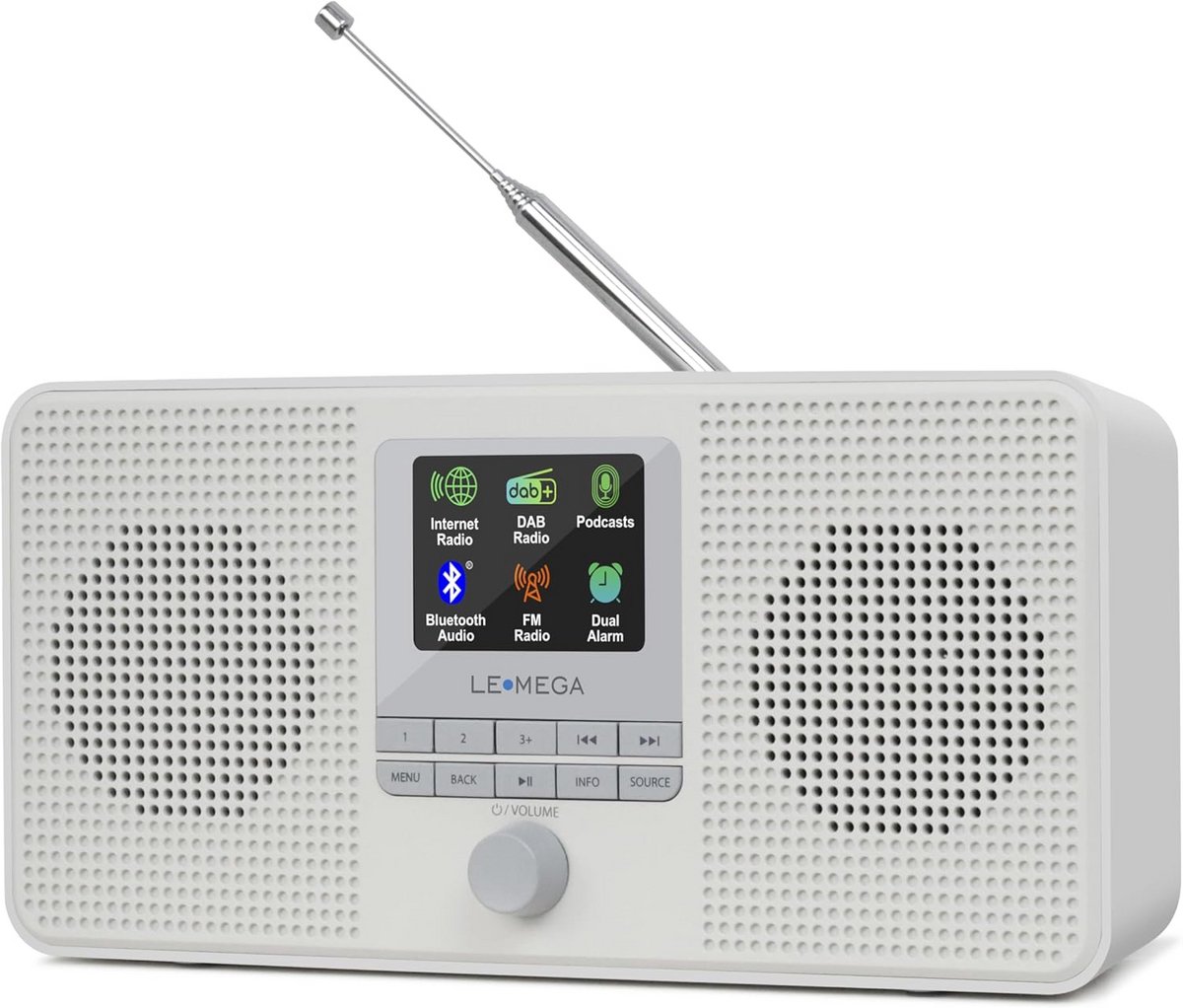 Stereo Internetradio met WiFi, DAB+, FM, Bluetooth en Spotify Connect
