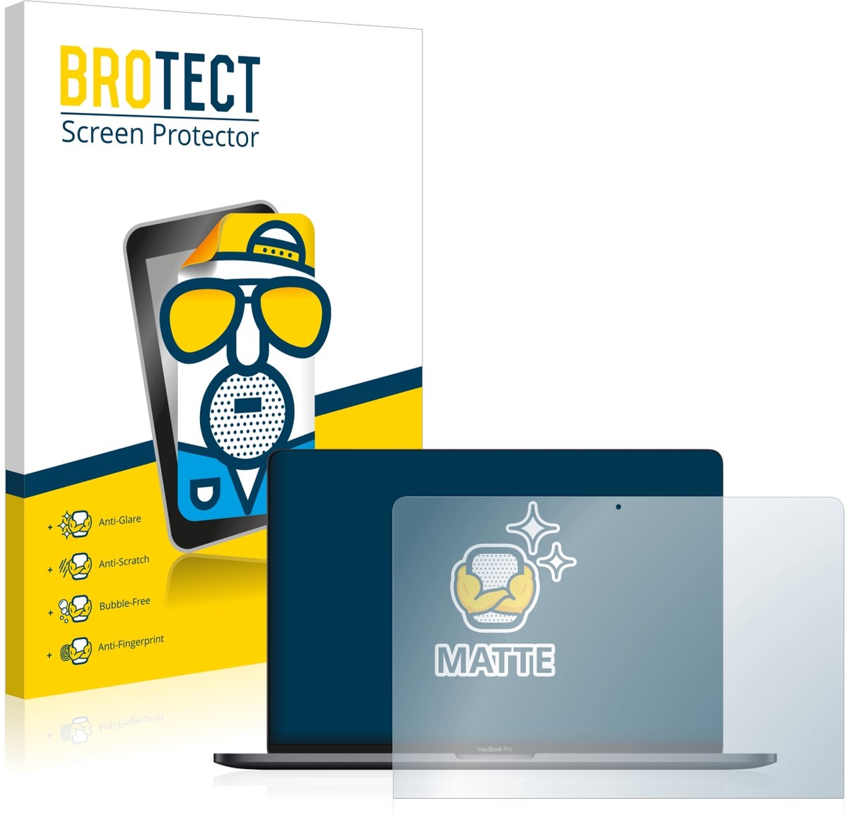 BROTECT - Screenprotector voor Apple MacBook Pro 13" 2022 - Folie Beschermfolie matte