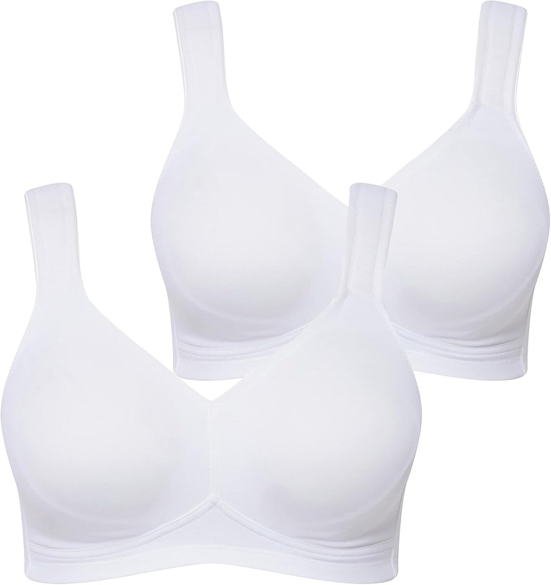 Naadloze Microvezel T-shirt Beha met Brede Comfortbandjes