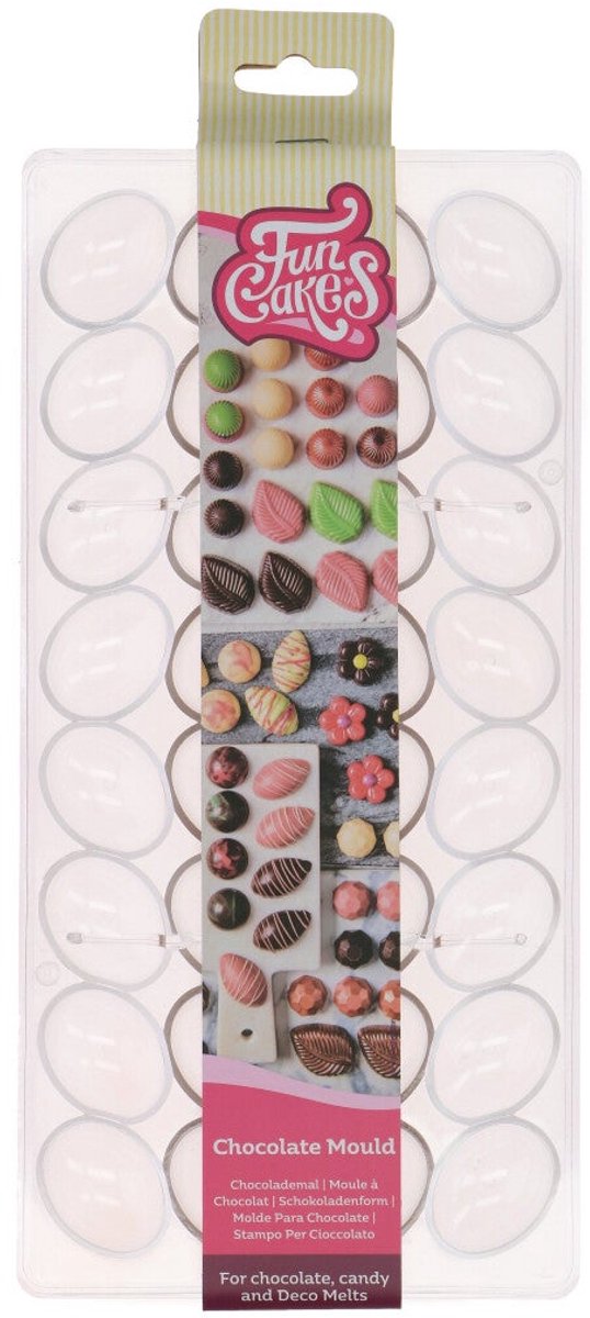 FunCakes Chocolade Mal - Ei - Transparant - Chocoladevorm - Bakvorm Chocolade