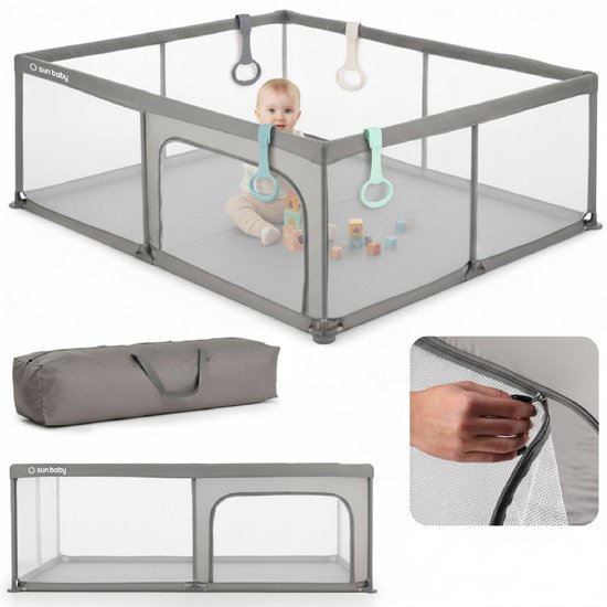 sun baby Kinderbox met groene handvat 150x200