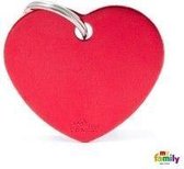 Myfamily Big Heart Aluminum Red