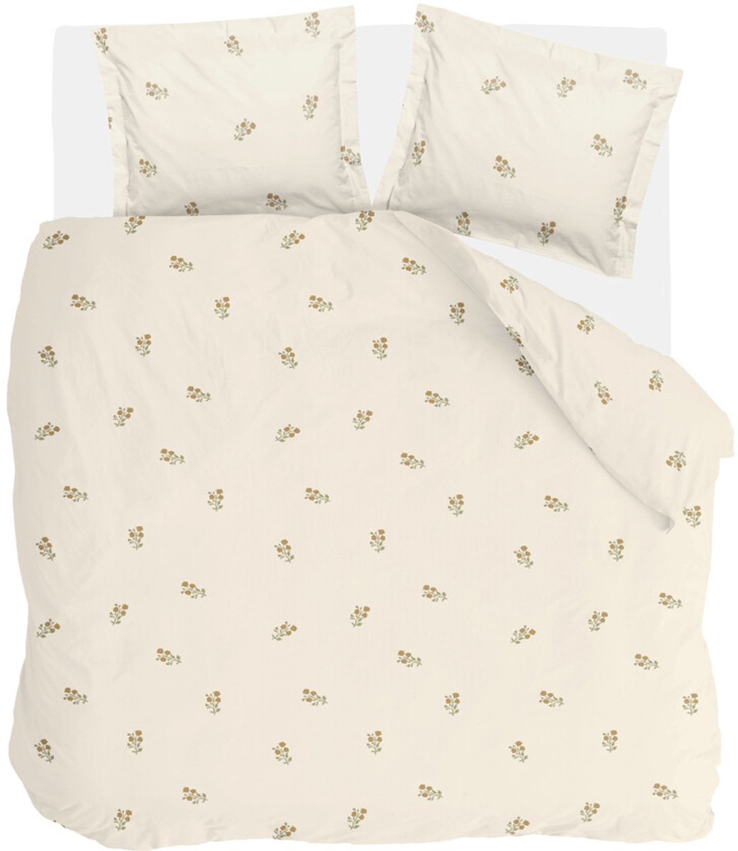 Walra Dekbedovertrek Sunset Blossom - 200x220 - 70% gerecycled Katoen (GRS) / 30% Katoen (BCI) - Off White