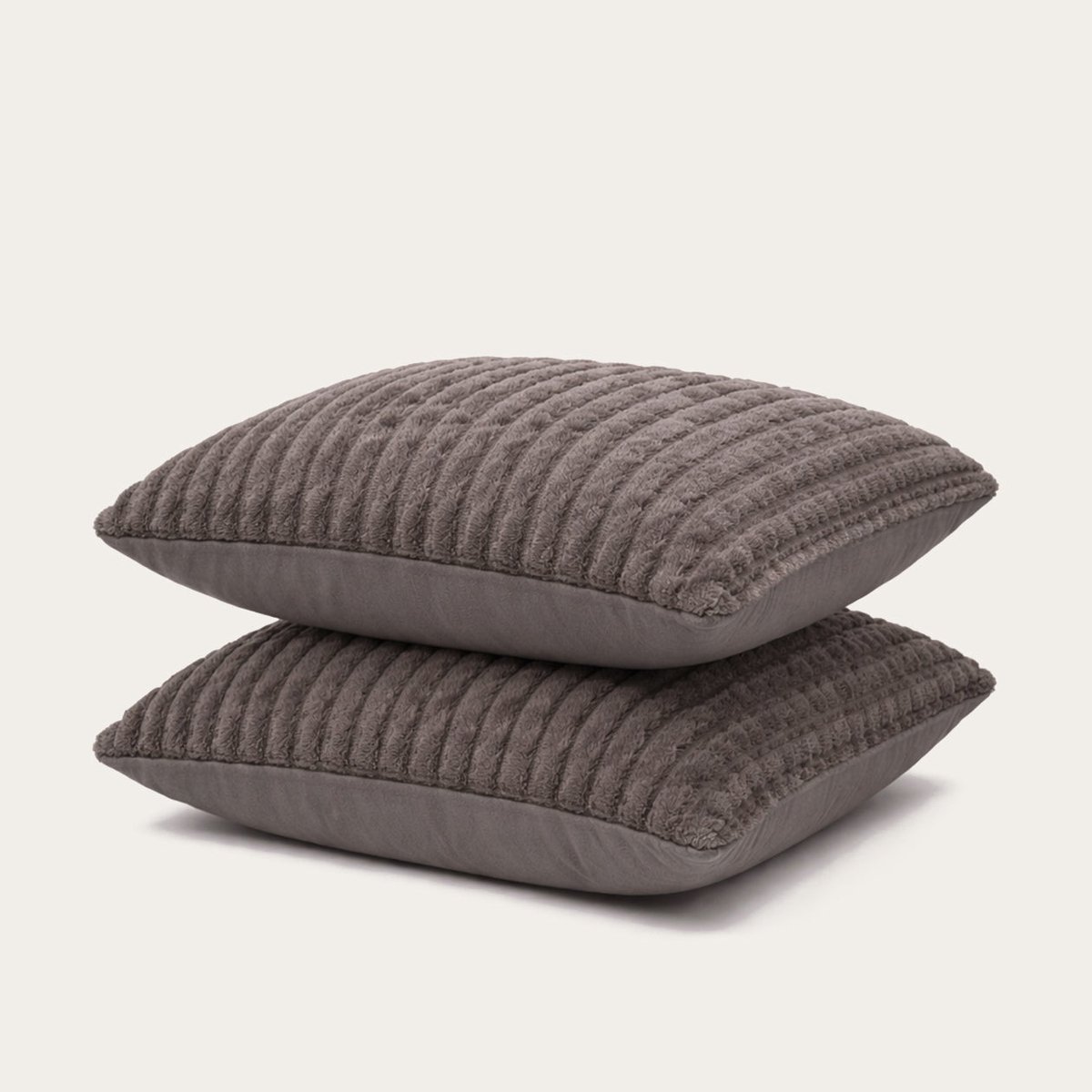 HappyBed Anthracite kussensloop set 2 stuks - 60x70 cm - 100% Microvezel - Ultieme slaapcomfort