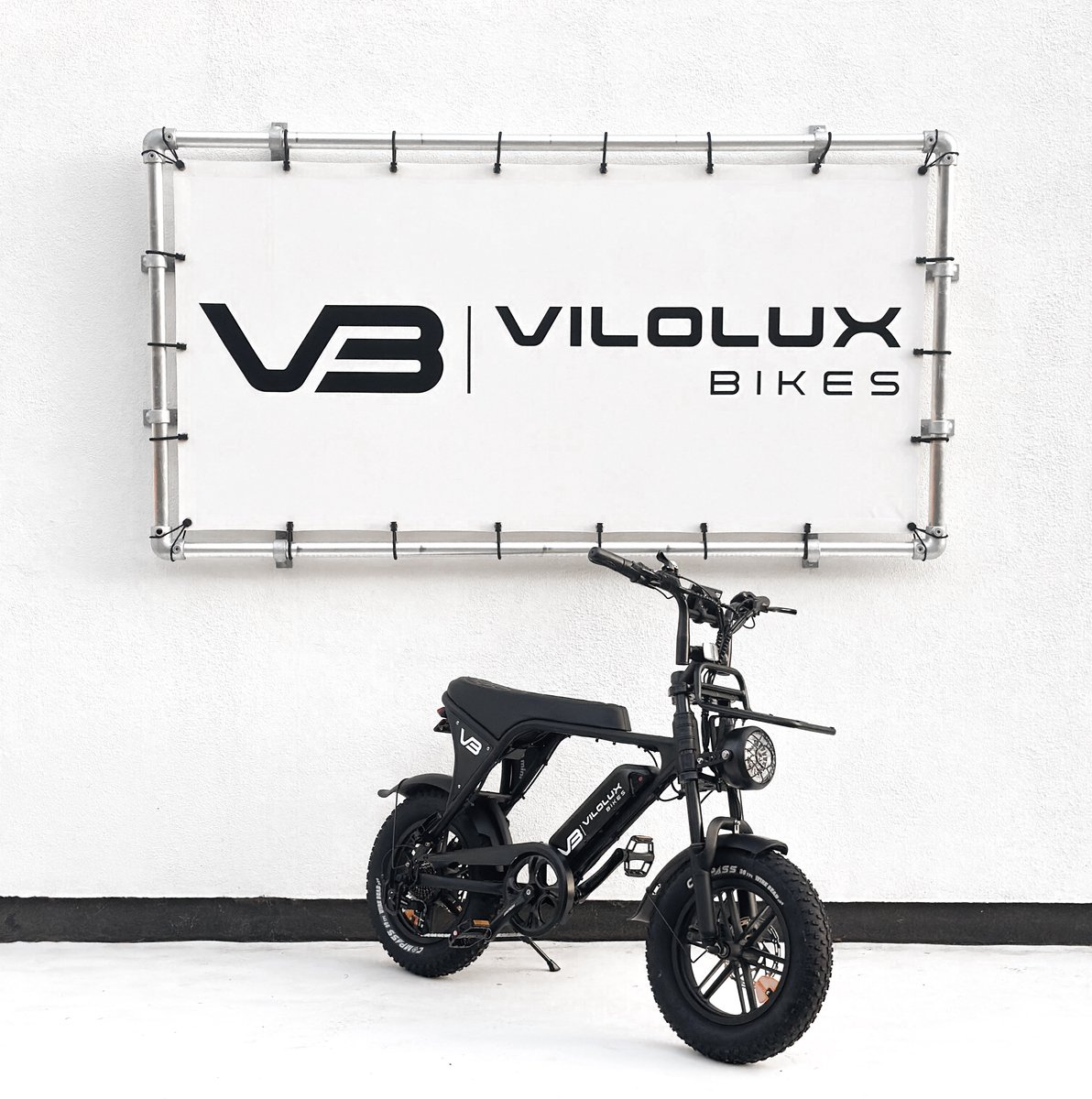 Vilolux Fatbike electrisch - Fatbike C80 Mini - ZWART - voorrek - Legaal - Rijklaar geleverd - 16 inch - Niet opvoerbare fatbikes - 2 Jaar garantie - Hydraulische remmen - Alarm