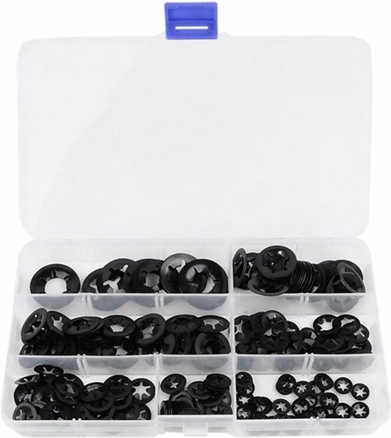KS Tools Assortiment Veer- En Borgringen – 720-delig, M3-M10, In Kunststof Opbergdoos (DIN 127)