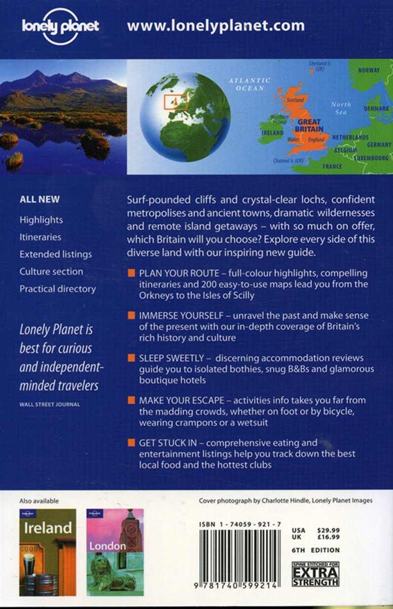 Lonely Planet Great Britain - back cover