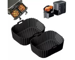 Twee hoogwaardige siliconen vormaccessoires voor de Ninja SL400EU Double XL 9.5L Airfryer AF400 AF300