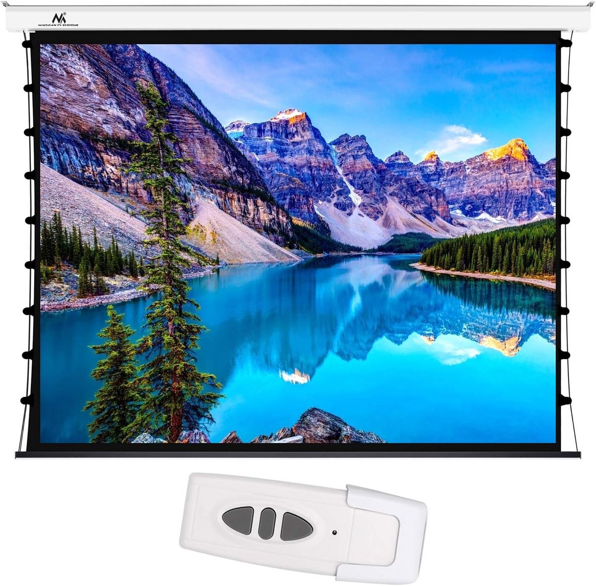 Elektrisch Projectiescherm 100 inch 200x150cm - Motorisch Bedienbaar met Afstandsbediening - 4:3/16:9