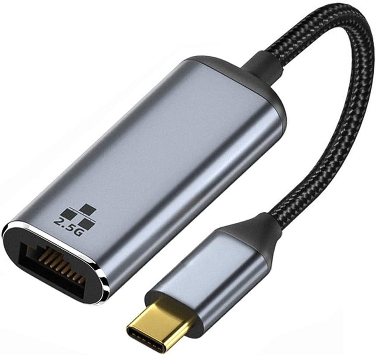 USB-C naar 2.5 Gigabit Netwerkadapter - 2.5Gbps Ethernet LAN Kabeladapter voor Laptop