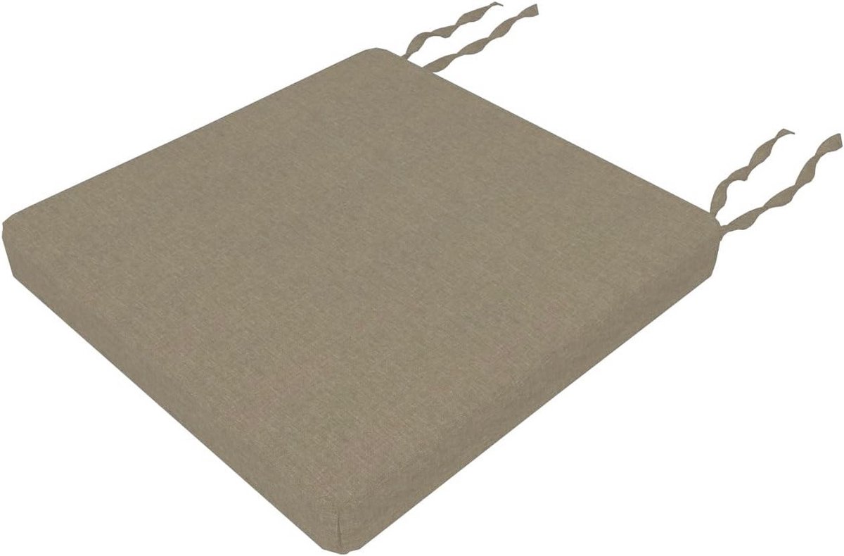 Comfortabel Vierkant Zitkussen 40x40 cm met Afneembare, Wasbare Hoes voor Tuinstoel, Bank 