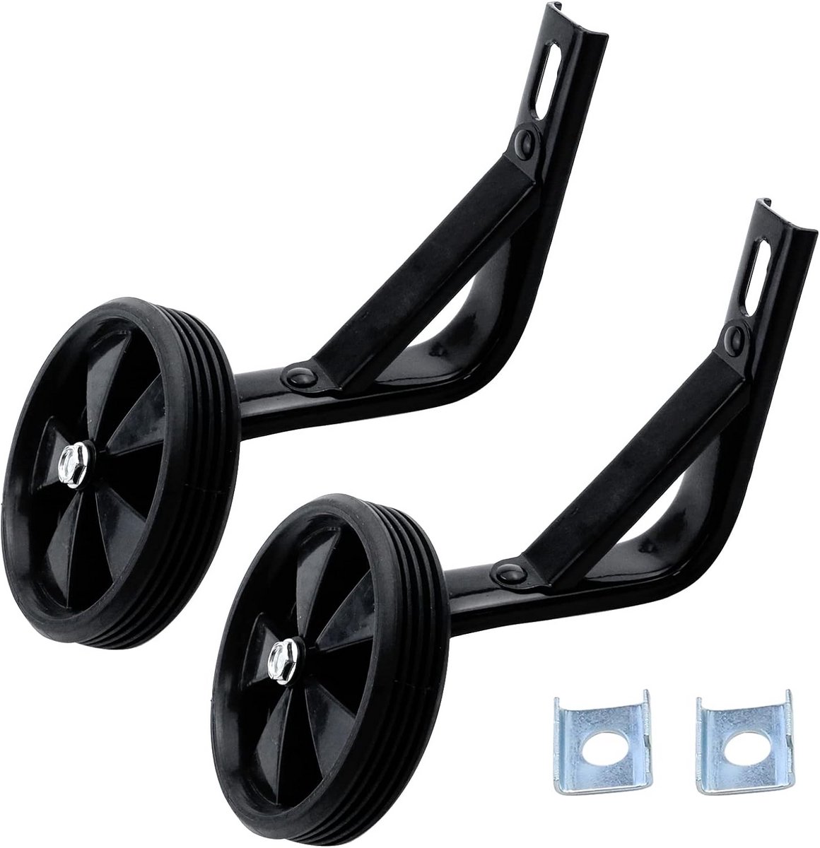 Zwarte Hulpwielen voor Kinderfiets van 16 Inch