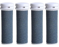 MK Stoer -Minerale Vervangende Rollen - Eelt Remover - Extra Grove - Navulrollen - Emjoi Micro Pedi - Geschikt voor 4 Pack - grijs