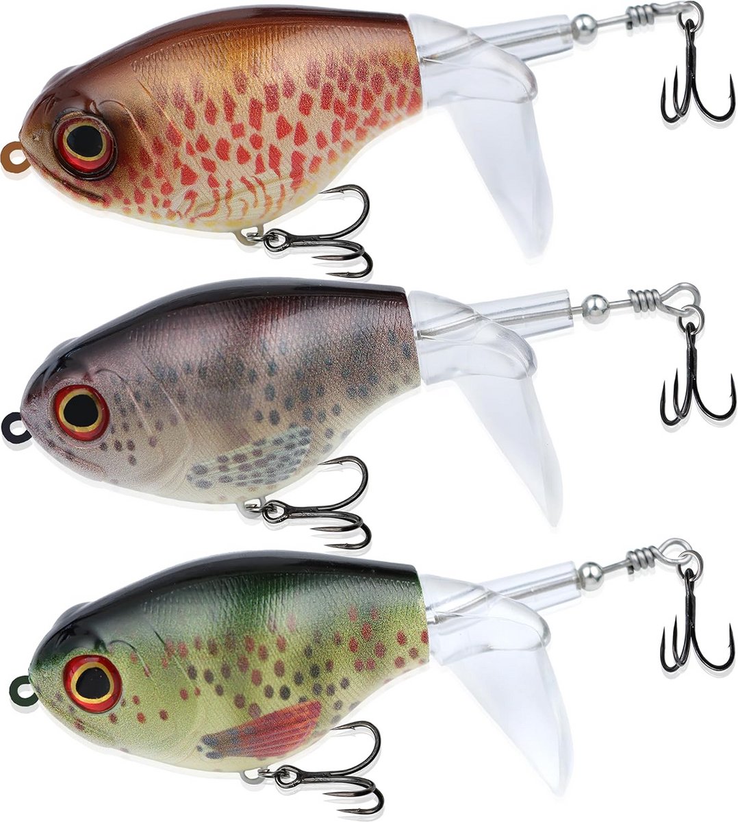 Topwater Kunstaas Set voor Baars en Snoek - Drijvend Visch Aas met Tackle Box