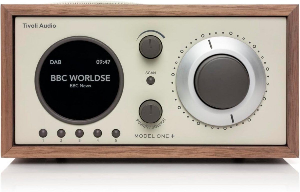 DAB+ FM Bluetooth Radio met Alarmfunctie - Klassiek Design Keukenradio