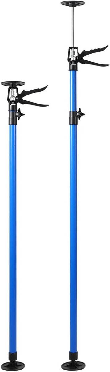 Telescopische plafondsteun set van 2, hoogte 115-290 cm, draagkracht 50 kg, antislip bescherming, voor muren en kasten