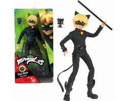 Bandai - Miraculous Ladybug - Fashion Doll 26 cm - Black Cat - Officieel gelicentieerde Miraculous - Black Cat Gelede pop - Speelgoed voor kinderen van 4 jaar + - P50002
