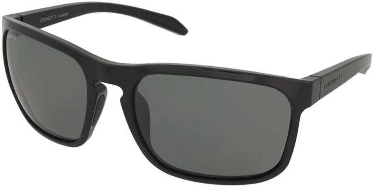 Serengeti - Carson - SS750004 - Shiny Black - Mineral Polarized Smoke