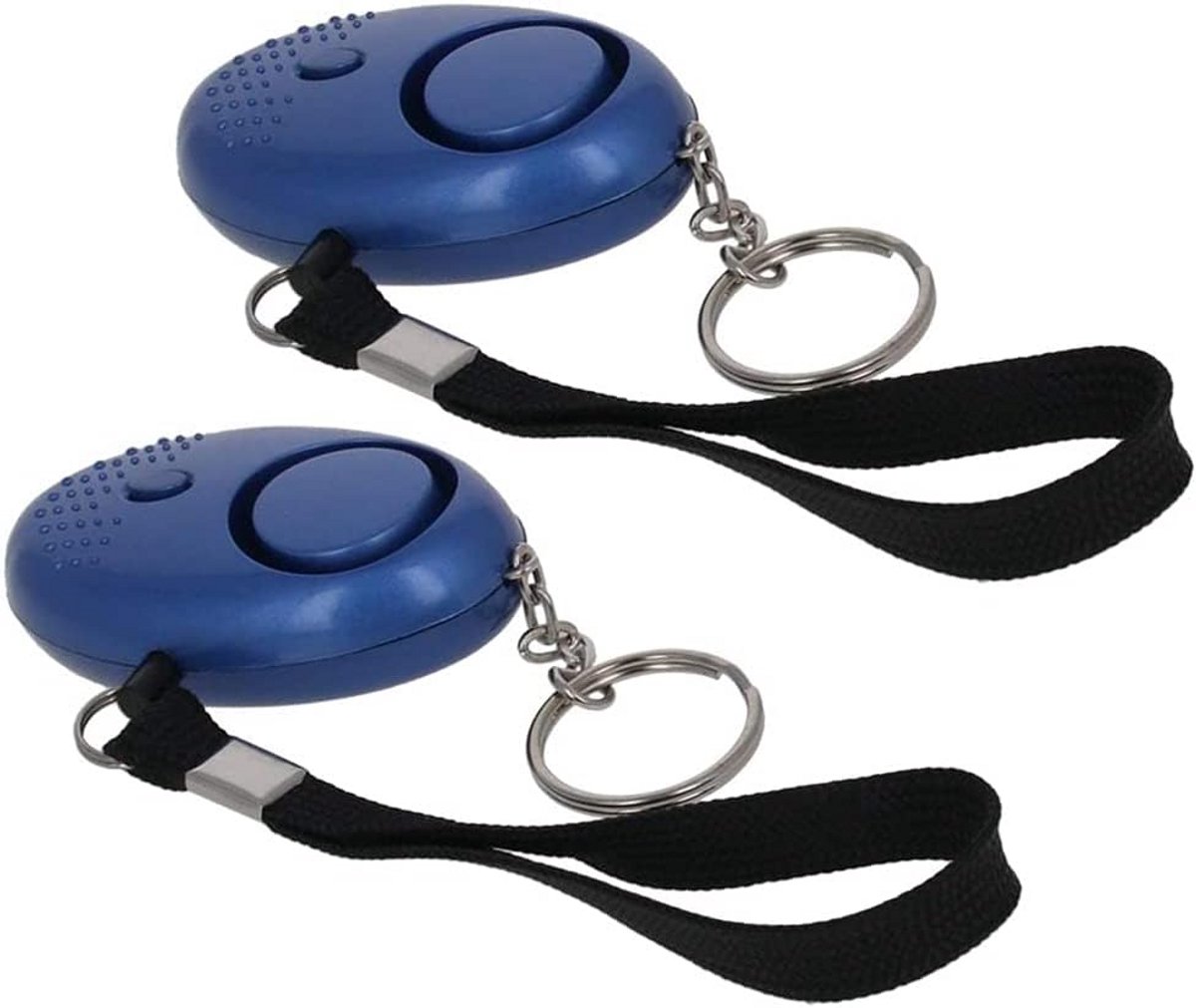 Set van 2 Persoonlijke Veiligheidsparaalarmen 120DB met LED Zaklamp voor Noodsituaties